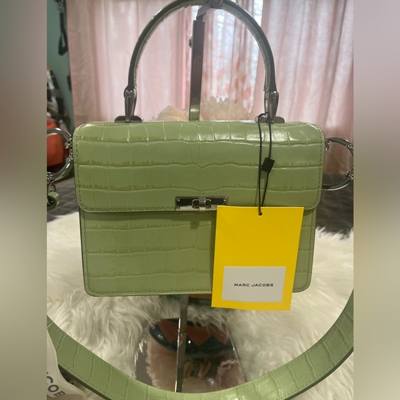 Marc Jacobs Croc embossed mini top handle bag NWT - Picture 3 of 10